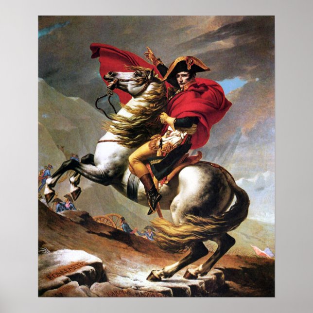 Napoleon Crossing the Alps Poster (Front)