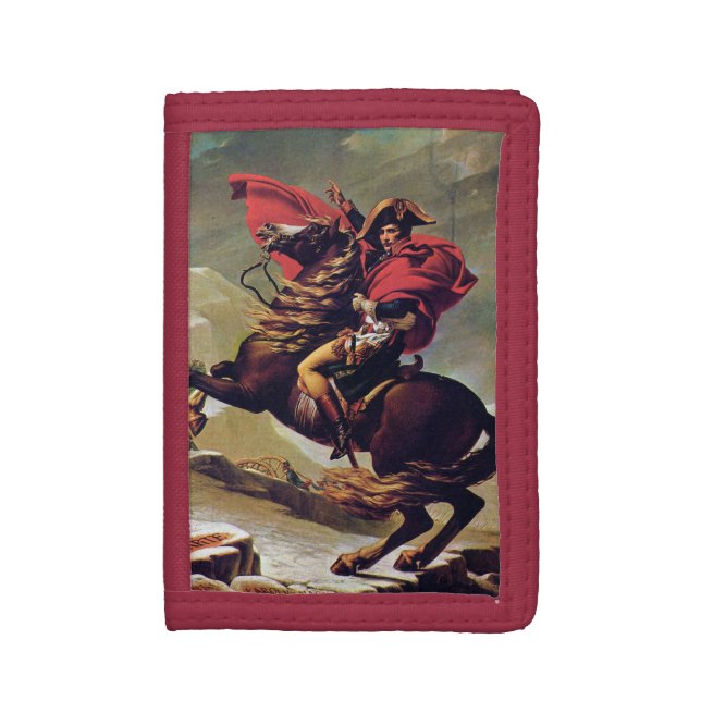 Napoleon Crossing the Alps Trifold Wallet (Front Vertical)