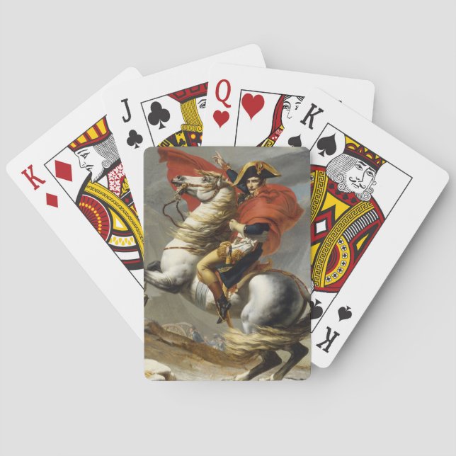 Napoleon Crossing the Grand Saint-Bernard Pass Poker Cards (Back)