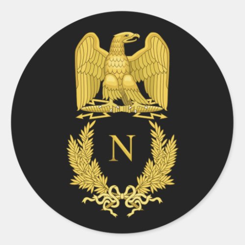 Napoleon Emblem Classic Round Sticker