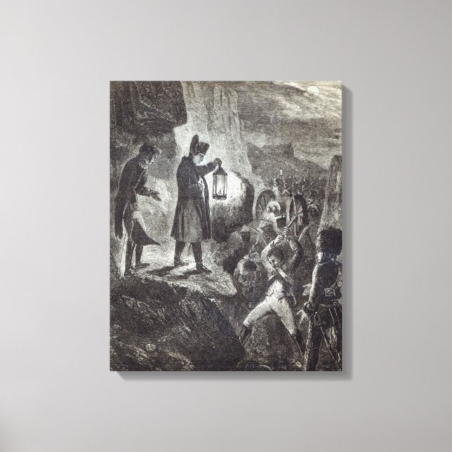Napoleon extricating Lannes' Artillery Canvas Print (Front)