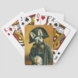 Napoleon French Bulldog Playing Cards