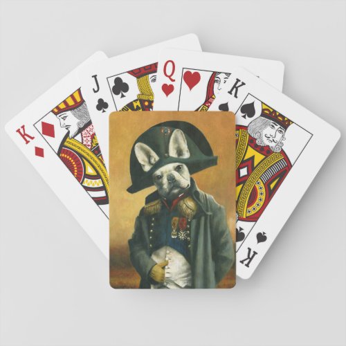 Napoleon French Bulldog Playing Cards