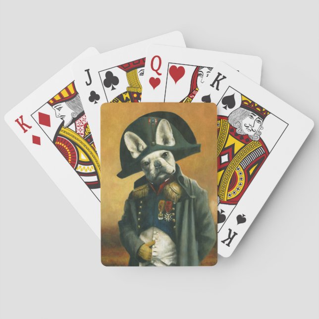 Napoleon French Bulldog Playing Cards (Back)
