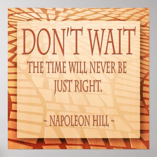 Napoleon Hill Motivational Quotes Posters Zazzle Com