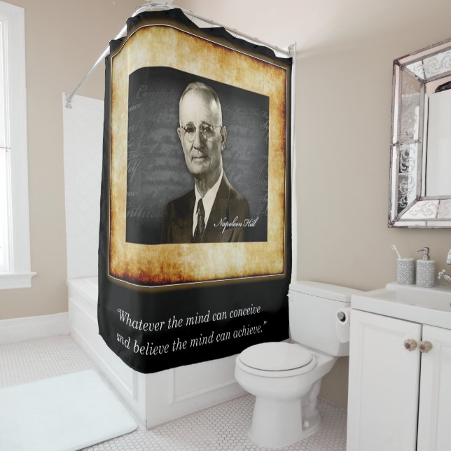 Napoleon Hill Shower Curtain (In Situ)