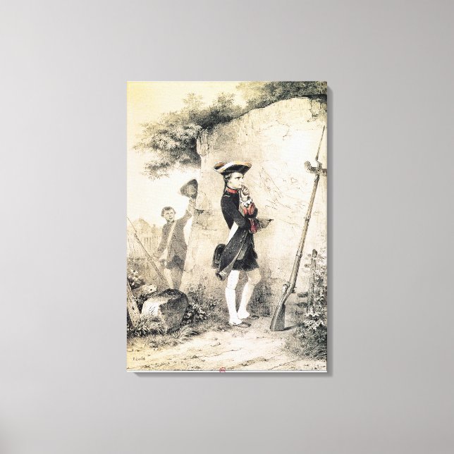 Napoleon I  at Military School Canvas Print (Front)