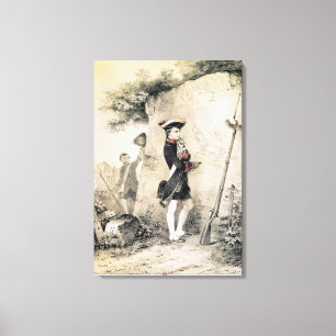 Napoleon I at Military School Canvas Print