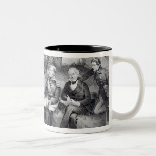 Napoleon I Dictating Memoirs to Emmanuel Las Two-Tone Coffee Mug