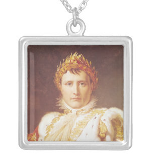 Napoleon I in Coronation Robes, c.1804 Silver Plated Necklace