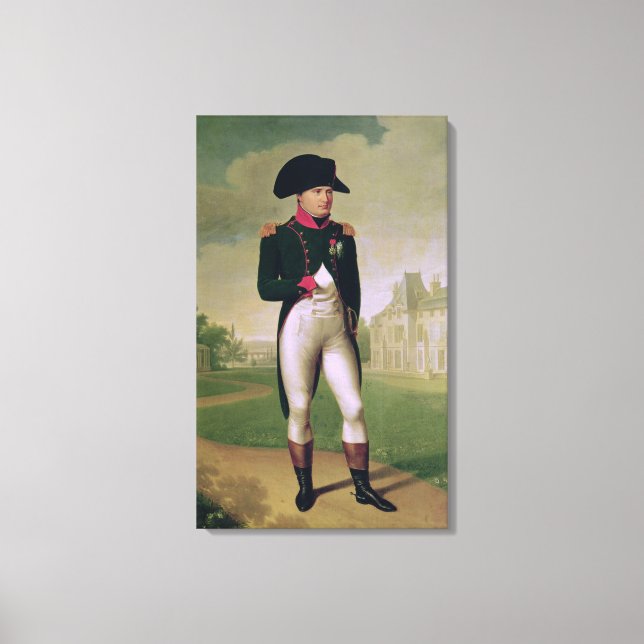 Napoleon I  in Front of the Chateau de Malmaison Canvas Print (Front)