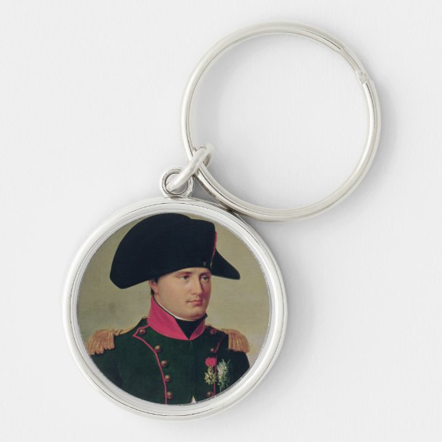 Napoleon I  in Front of the Chateau de Malmaison Keychain (Front)