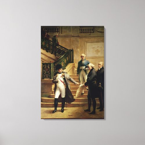Napoleon I in the Palais Royal Canvas Print