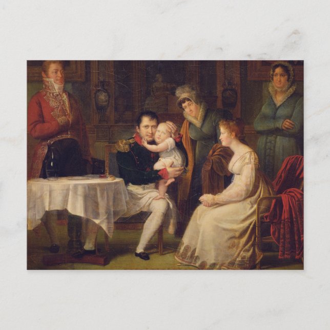 Napoleon I  Marie Louise  and the King of Rome Postcard (Front)