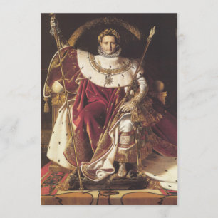 Napoleon I on his Imperial Throne Invitation