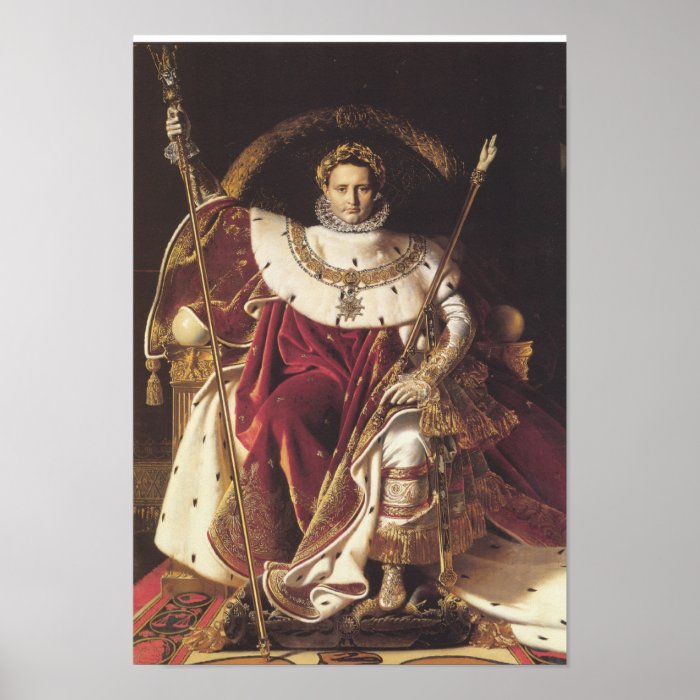 Napoleon I  on his Imperial Throne Poster