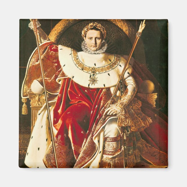 Napoleon I  on the Imperial Throne, 1806 Magnet (Front)