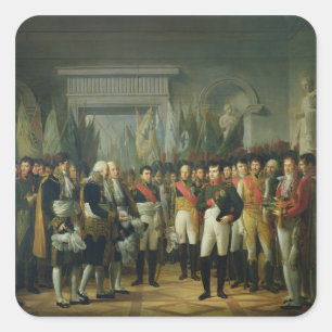 Napoleon I Receiving the Deputies Square Sticker
