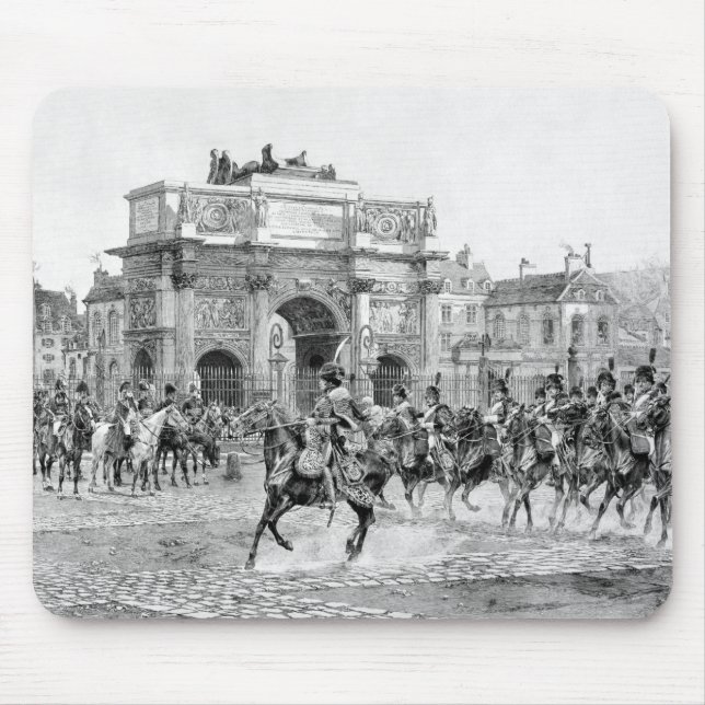 Napoleon I Reviewing His Troops Mouse Pad (Front)