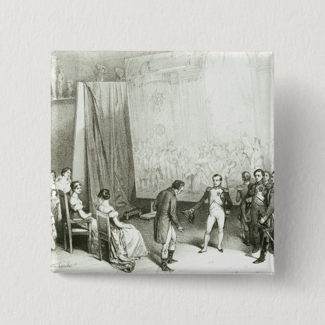 Napoleon I  Visiting the Studio of David Button (Front)