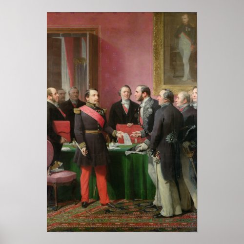 Napoleon III  Hands Over The Decree Poster