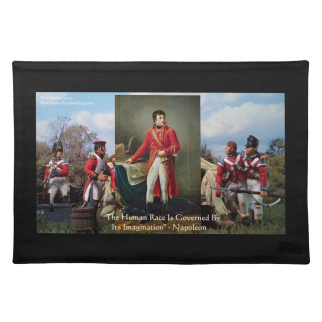 Napoleon "Imagination Rules" Quote Placemat by Ric (Front)