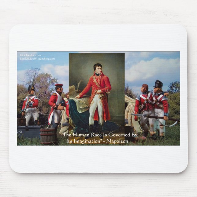 Napoleon "Imagination Rules" Wisdom Gifts Tees Etc Mouse Pad (Front)