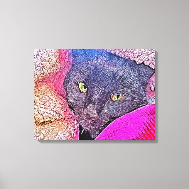 Napoleon in a blanket canvas print (Front)