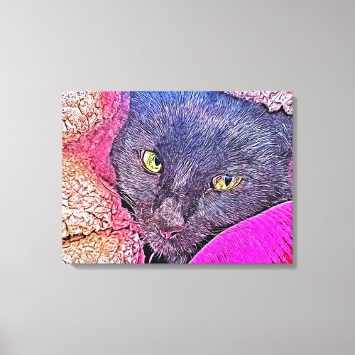 Napoleon in a blanket canvas print