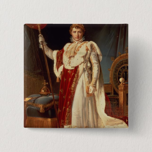 Napoleon in Coronation Robes, c.1804 Button (Front)