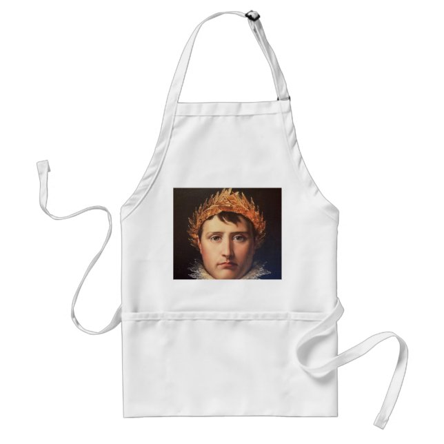 Napoleon Laurel-Wreath Crowned Hero   Adult Apron (Front)
