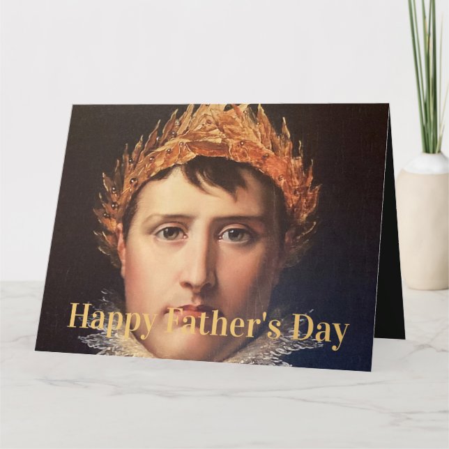 Napoleon Laurel-Wreath Crowned Hero Card (Front)