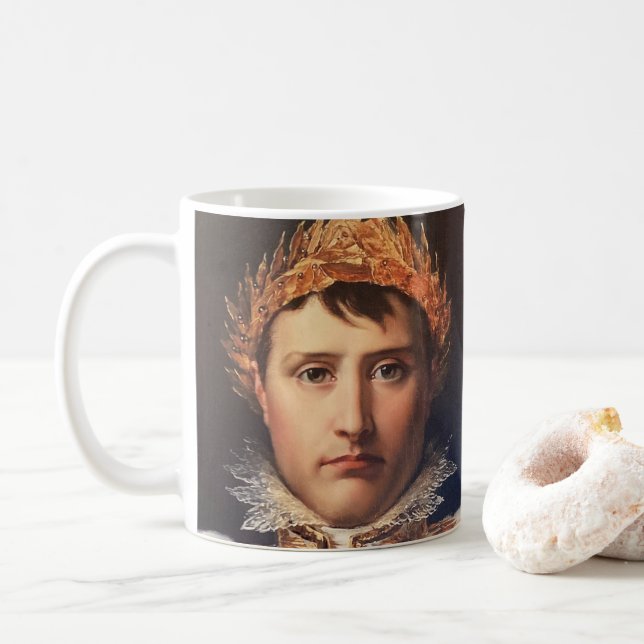 Napoleon Laurel-Wreath Crowned Hero Coffee Mug (With Donut)