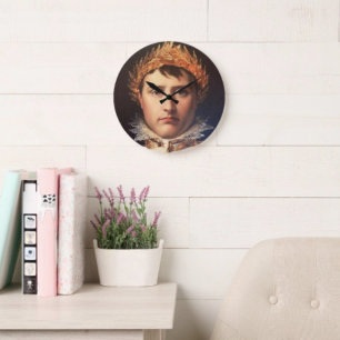 Napoleon Laurel-Wreath Crowned Hero Large Clock