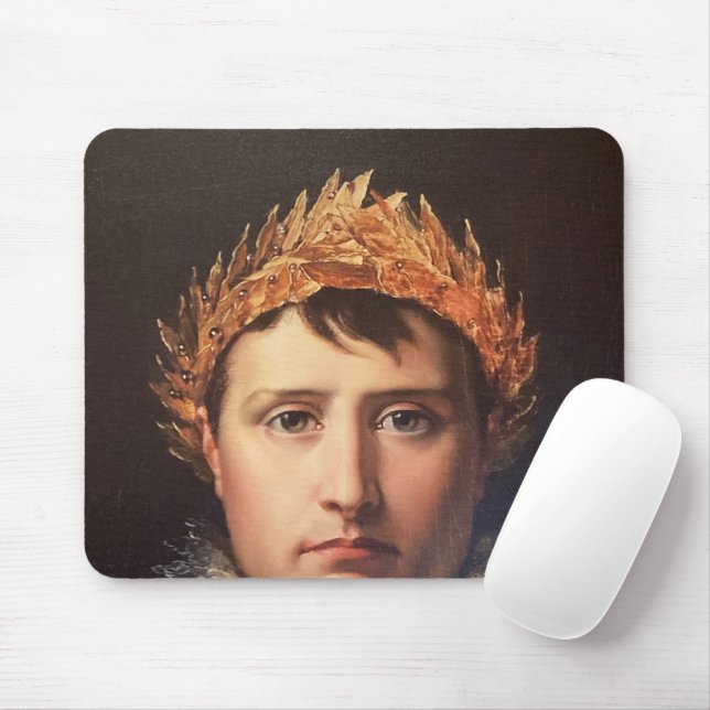 Napoleon Laurel-Wreath Crowned Hero  Mouse Pad (With Mouse)