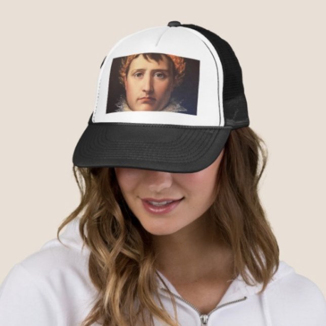 Napoleon Laurel-Wreath Crowned Hero Trucker Hat (Napoleon’s Trucker Hat   Adjust from 17" to 24" 100% polyester foam front 100% nylon mesh   back. 
)