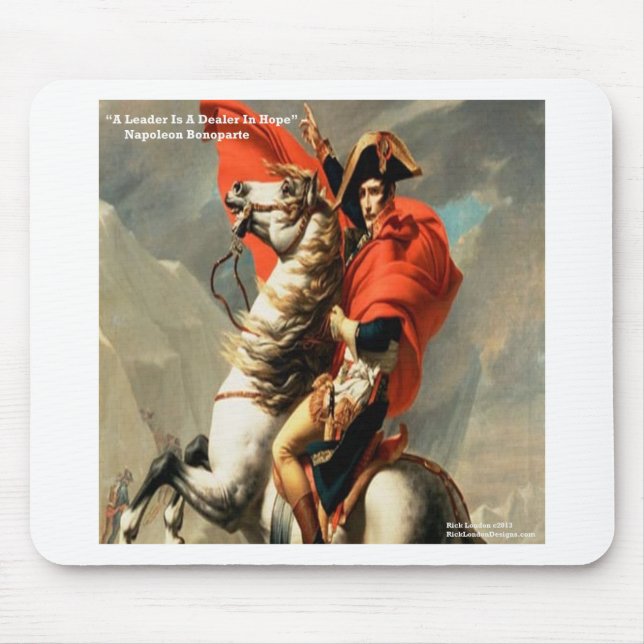 Napoleon & "Leader" Quote Mouse Pad (Front)