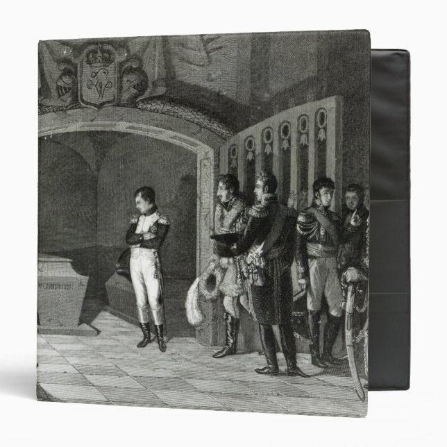 Napoleon Meditating before the Tomb 3 Ring Binder (Front/Inside)