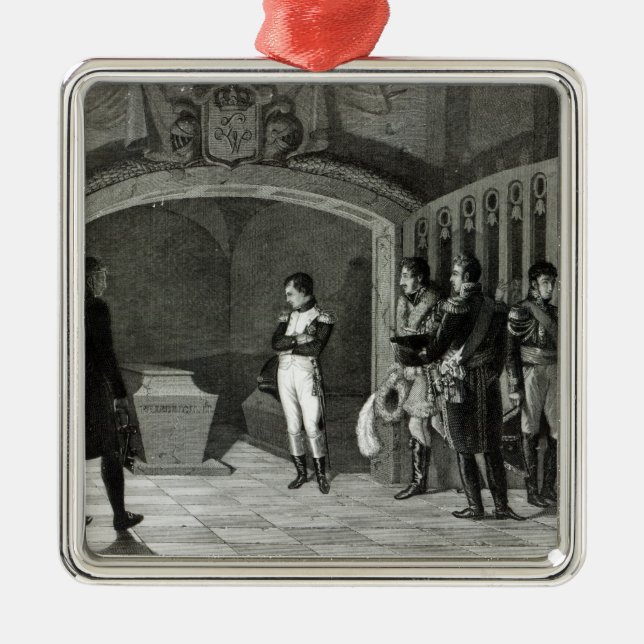 Napoleon Meditating before the Tomb Metal Ornament (Front)