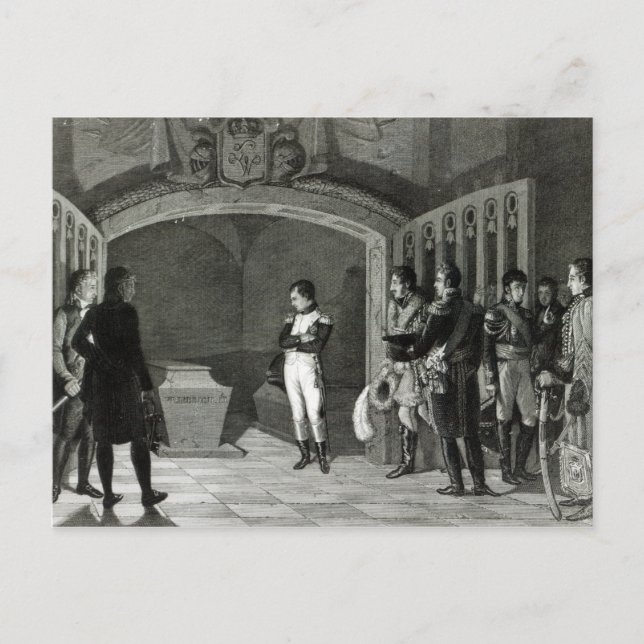 Napoleon Meditating before the Tomb Postcard (Front)