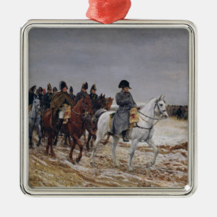 Napoleon  on Campaign in 1814, 1864 Metal Ornament