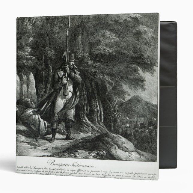 Napoleon on sentry duty 3 ring binder (Front/Inside)