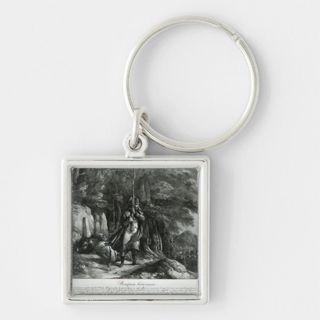 Napoleon on sentry duty keychain (Front)