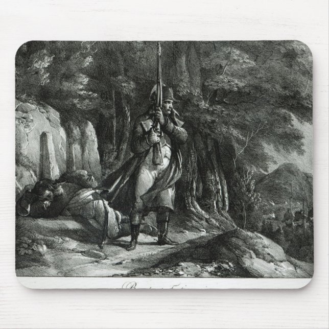 Napoleon on sentry duty mouse pad (Front)