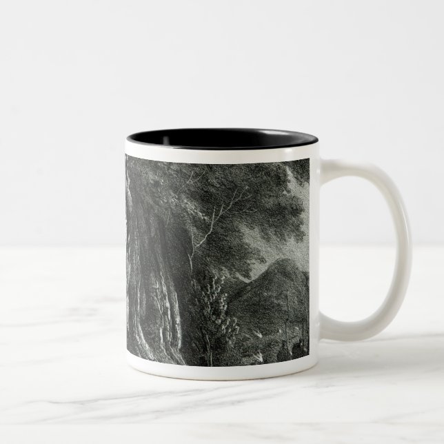 Napoleon on sentry duty Two-Tone coffee mug (Right)