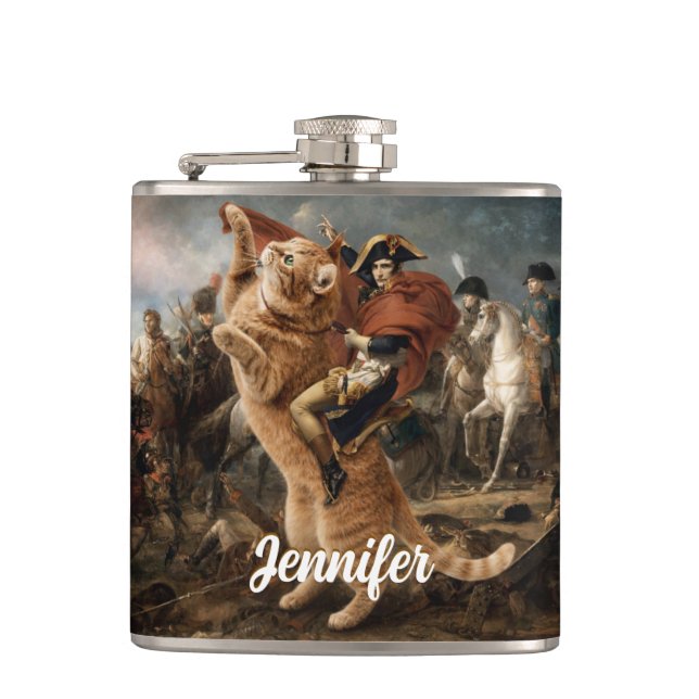 Napoleon Riding Giant Battle Cat                   Flask (Front)