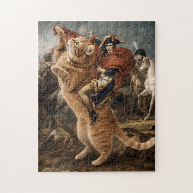 Napoleon Riding Giant Battle Cat                   Jigsaw Puzzle (Vertical)