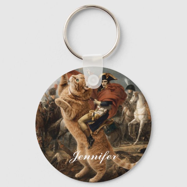 Napoleon Riding Giant Battle Cat                   Keychain (Front)