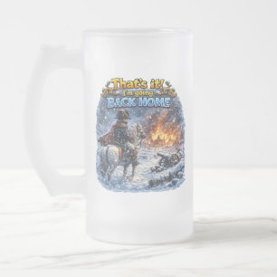 Napoleon Russian Campaign Questionable Quote Funny Frosted Glass Beer Mug
