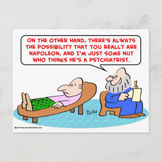 napoleon some nut psychiatrist postcard